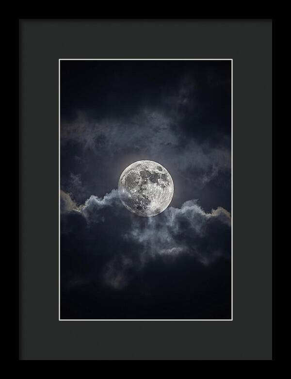 Luminous Moonlight Over Clouds