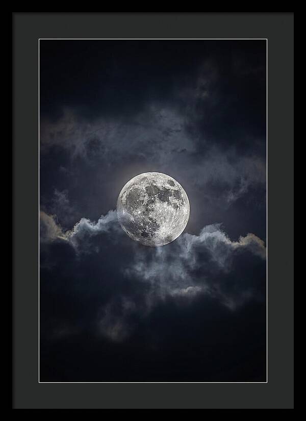 Luminous Moonlight Over Clouds