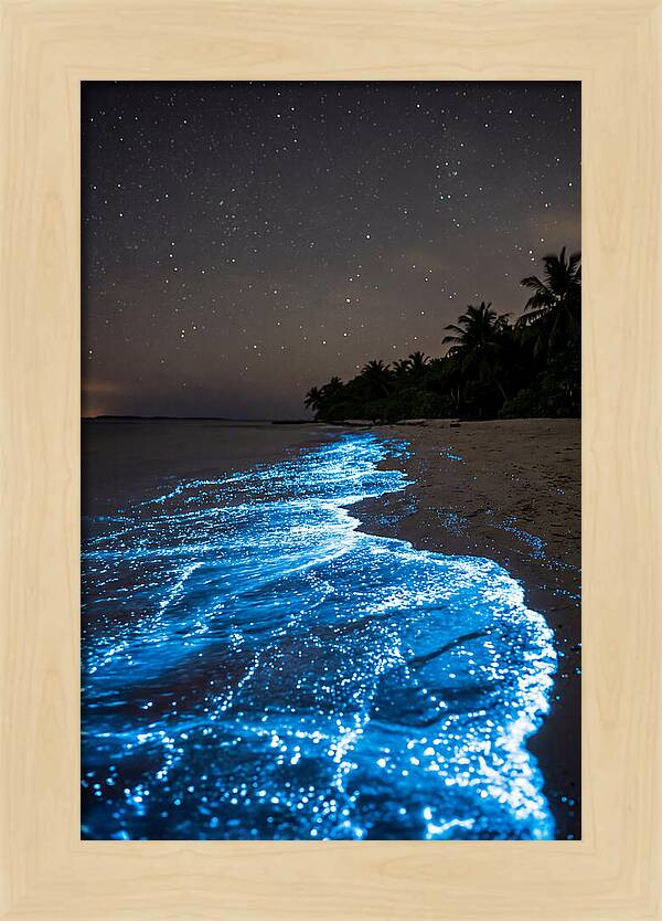Luminous Tides Beneath Celestial Skies