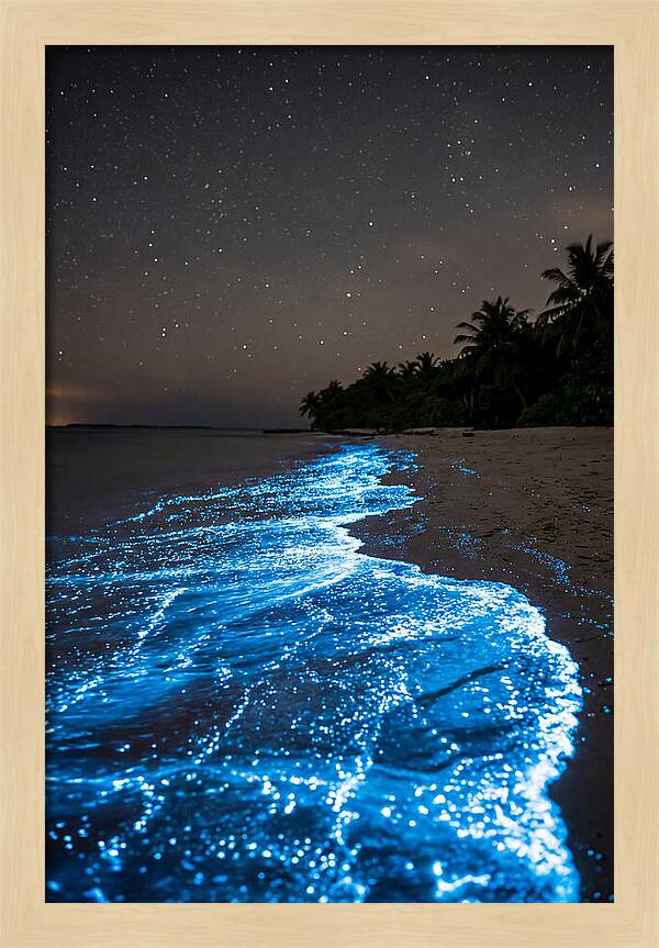 Luminous Tides Beneath Celestial Skies