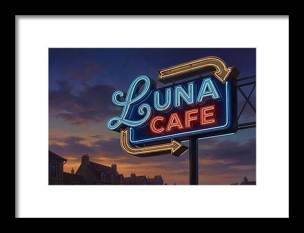 Luna Cafe Neon Sign