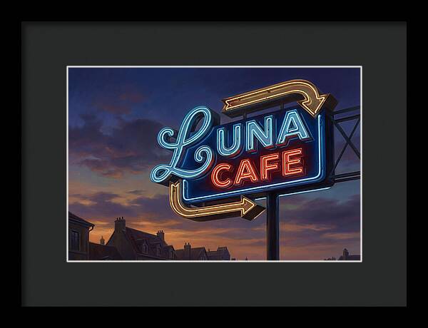 Luna Cafe Neon Sign