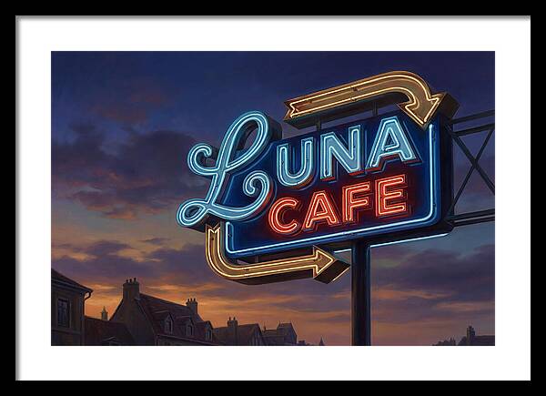 Luna Cafe Neon Sign