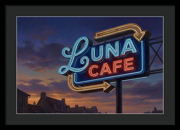 Luna Cafe Neon Sign
