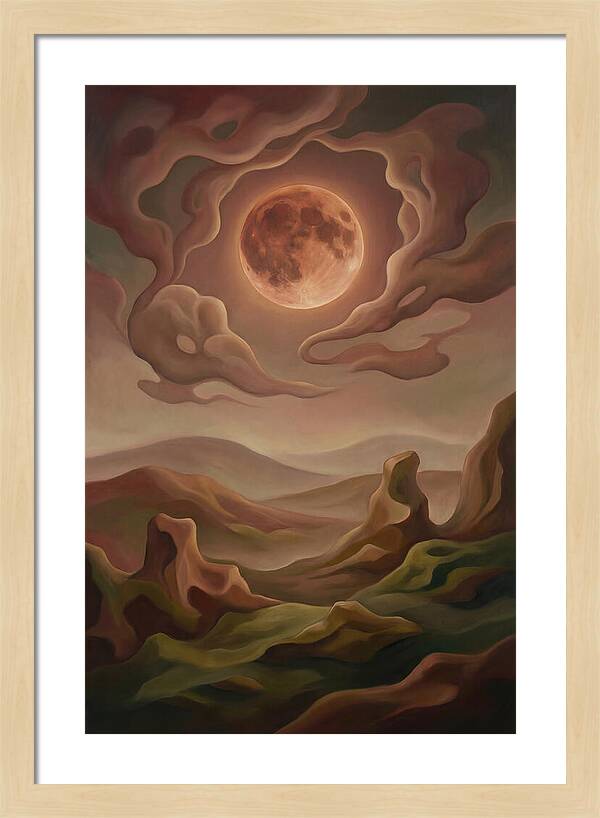 Lunar Eclipse With Copper Glow