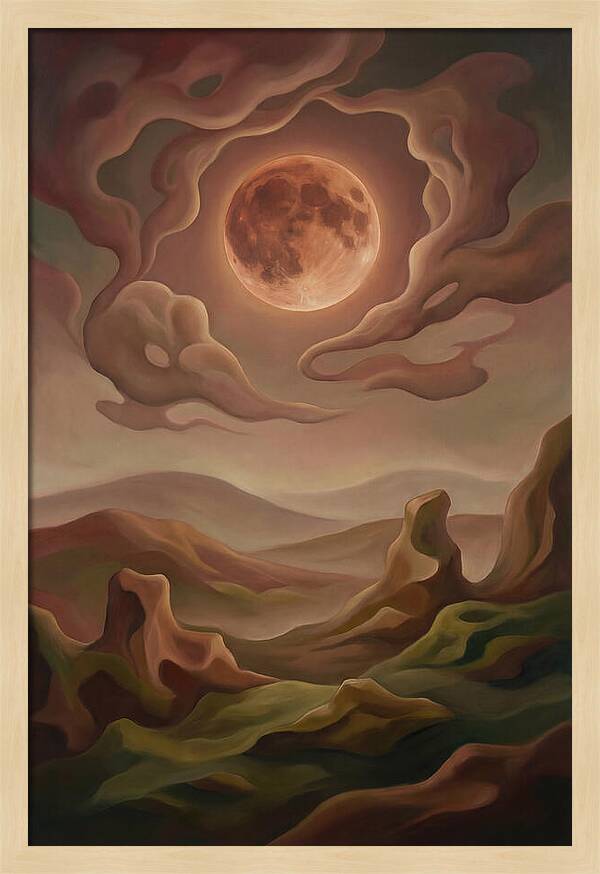 Lunar Eclipse With Copper Glow