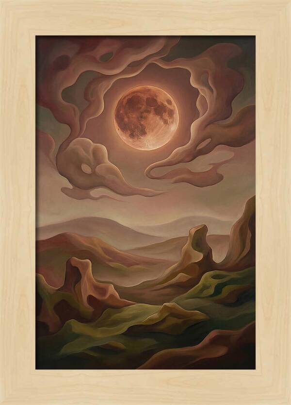 Lunar Eclipse With Copper Glow