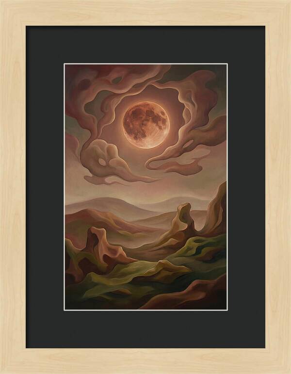 Lunar Eclipse With Copper Glow