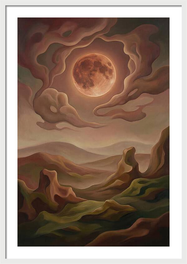 Lunar Eclipse With Copper Glow