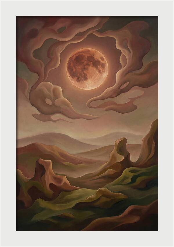 Lunar Eclipse With Copper Glow