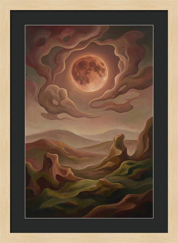 Lunar Eclipse With Copper Glow
