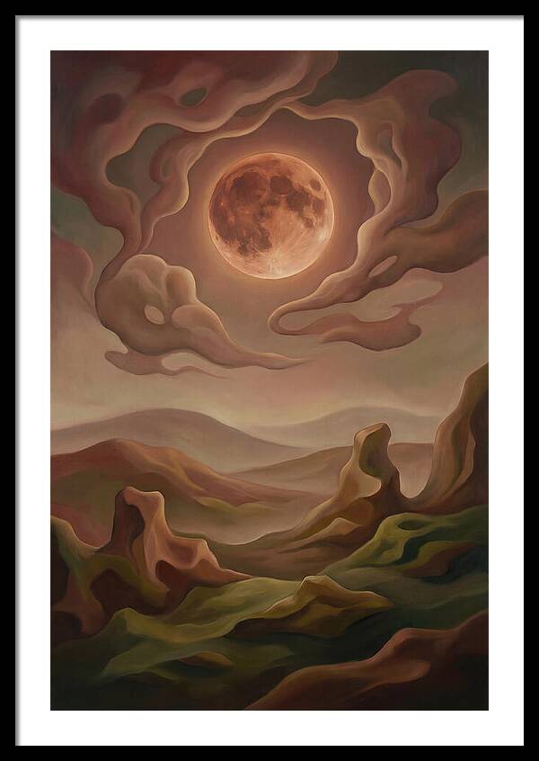 Lunar Eclipse With Copper Glow