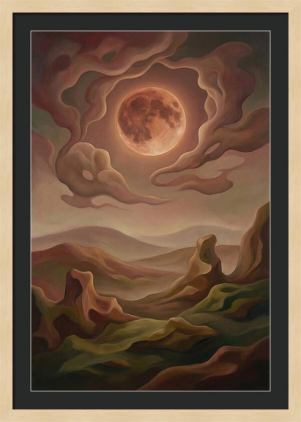 Lunar Eclipse With Copper Glow