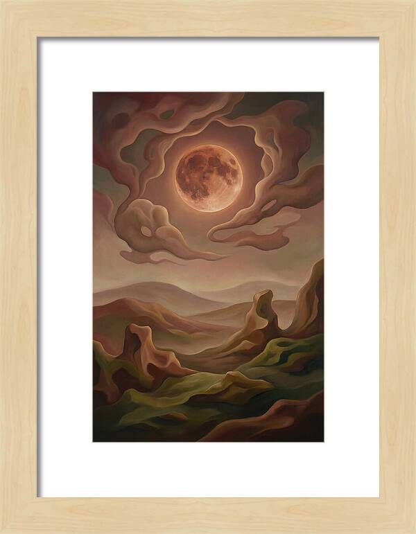 Lunar Eclipse With Copper Glow