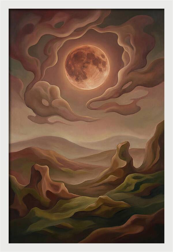 Lunar Eclipse With Copper Glow