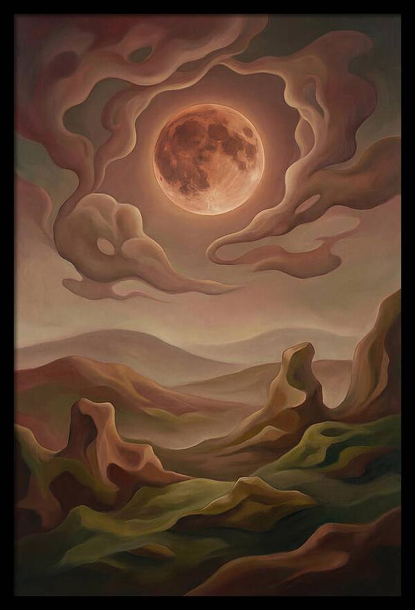 Lunar Eclipse With Copper Glow