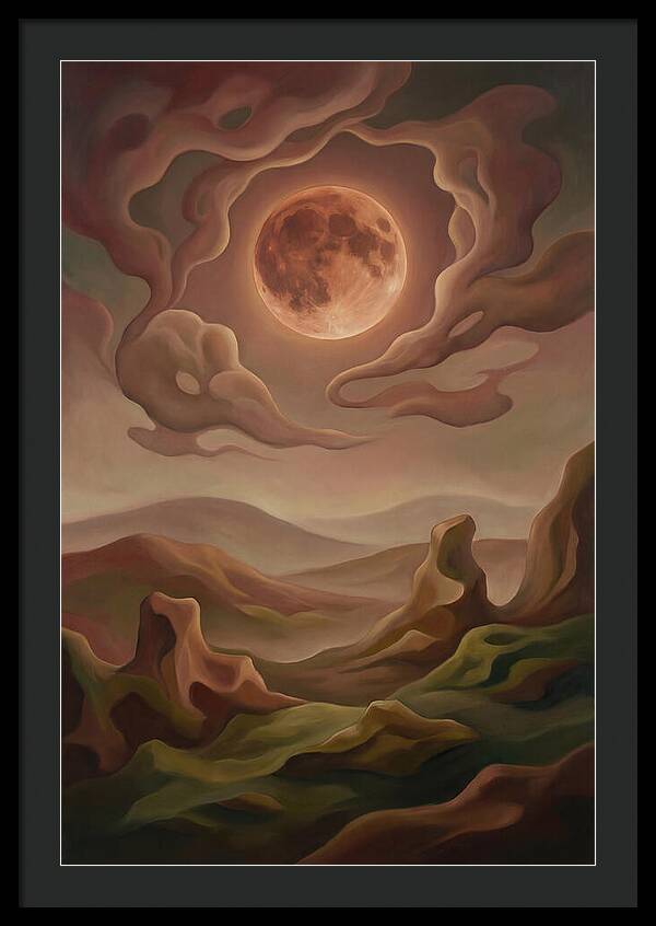 Lunar Eclipse With Copper Glow