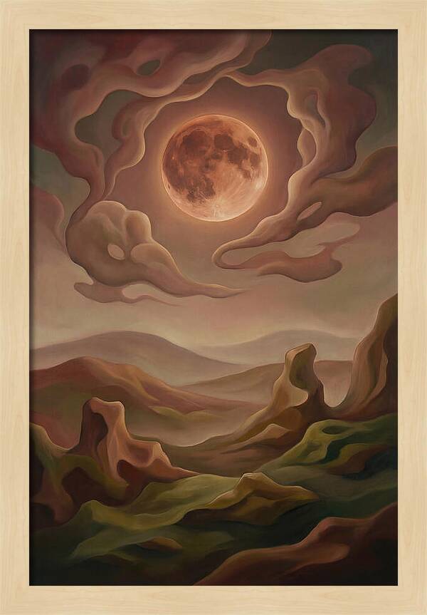 Lunar Eclipse With Copper Glow
