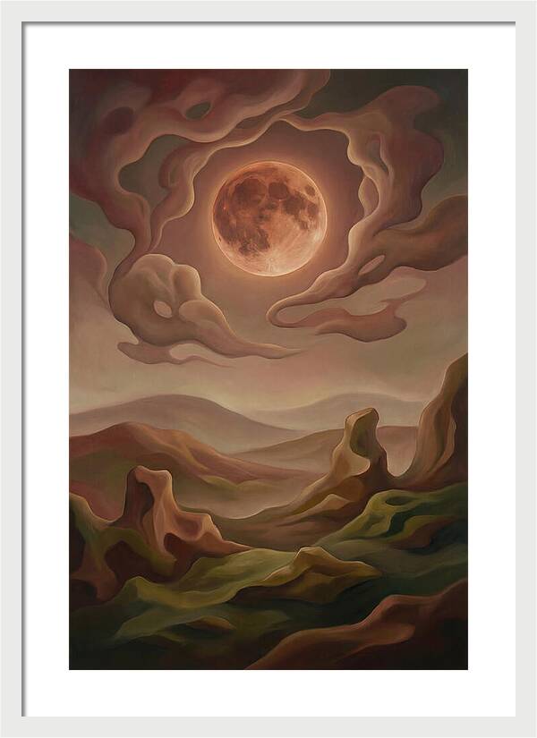 Lunar Eclipse With Copper Glow