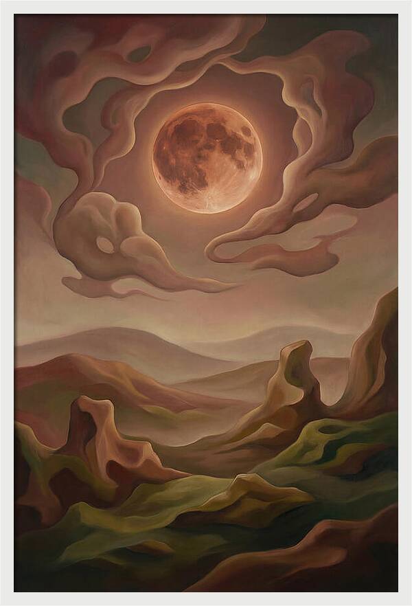 Lunar Eclipse With Copper Glow