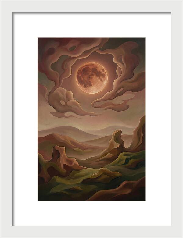 Lunar Eclipse With Copper Glow