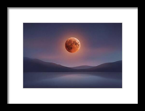 Lunar Eclipse With Copper Glow