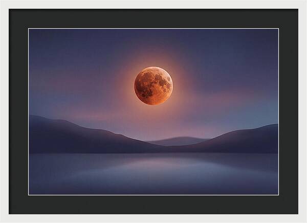 Lunar Eclipse With Copper Glow