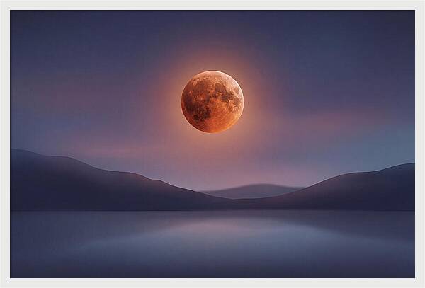 Lunar Eclipse With Copper Glow