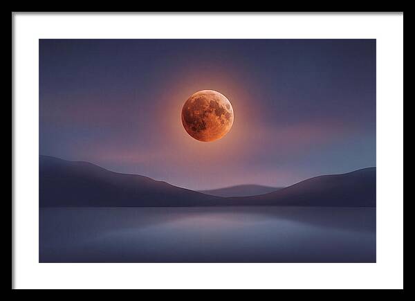 Lunar Eclipse With Copper Glow