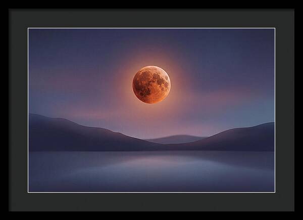 Lunar Eclipse With Copper Glow