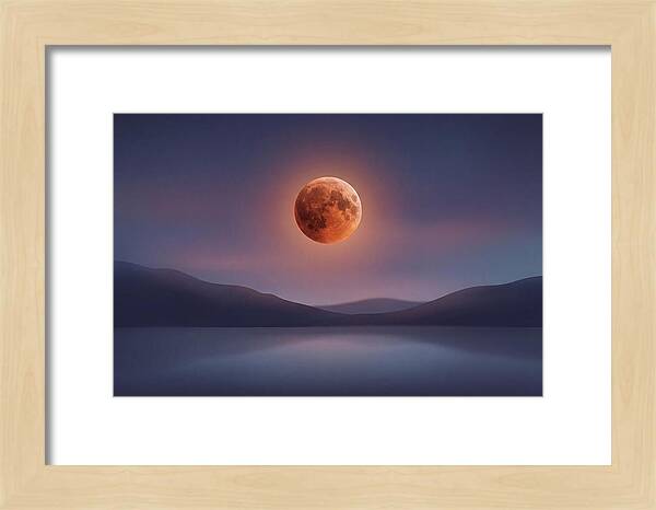 Lunar Eclipse With Copper Glow