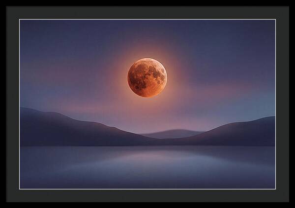 Lunar Eclipse With Copper Glow