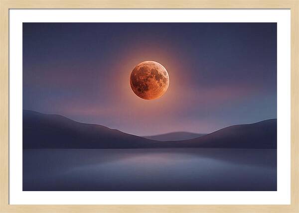 Lunar Eclipse With Copper Glow