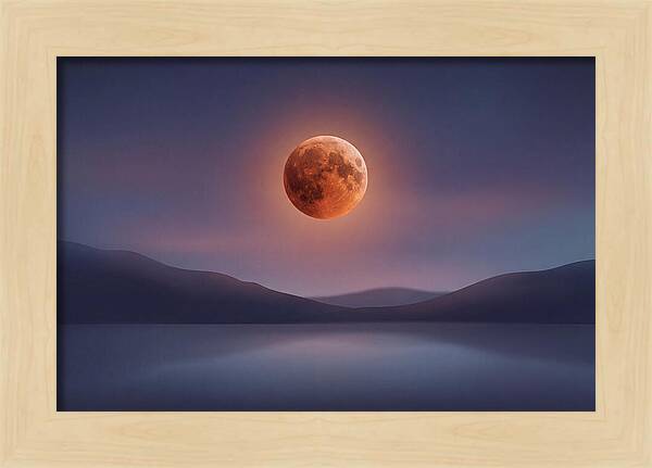 Lunar Eclipse With Copper Glow