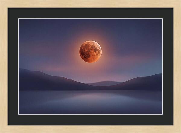 Lunar Eclipse With Copper Glow