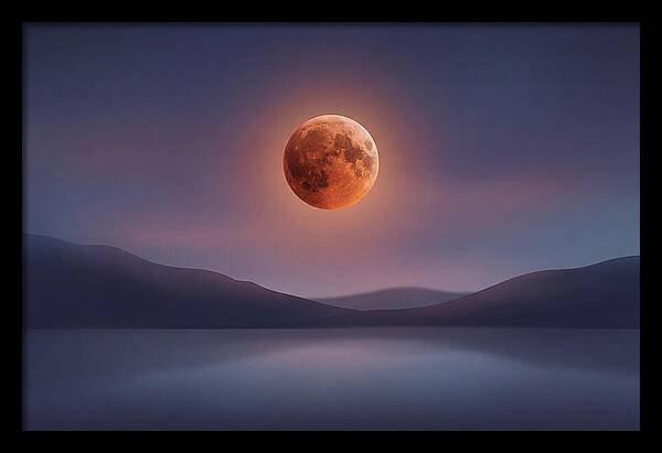Lunar Eclipse With Copper Glow