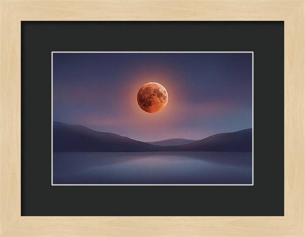 Lunar Eclipse With Copper Glow