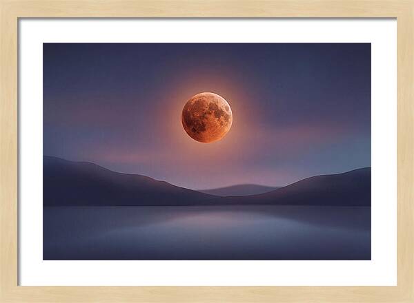 Lunar Eclipse With Copper Glow