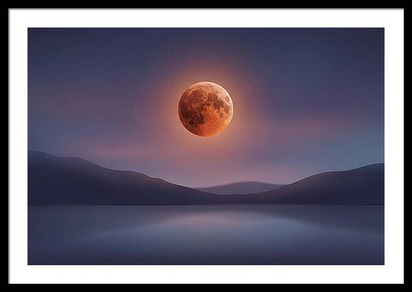 Lunar Eclipse With Copper Glow