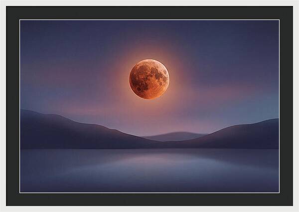 Lunar Eclipse With Copper Glow