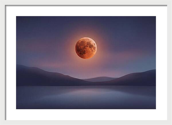 Lunar Eclipse With Copper Glow