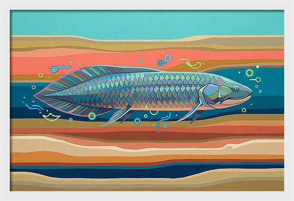 Lungfish In Vibrant Waters