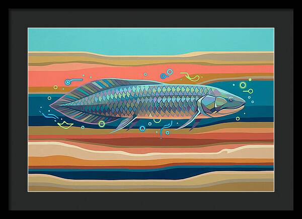 Lungfish In Vibrant Waters