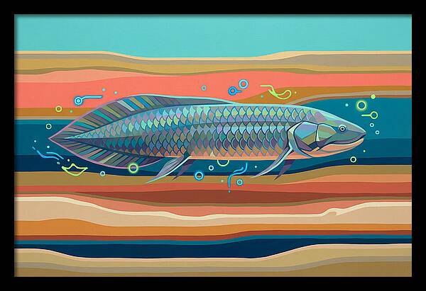 Lungfish In Vibrant Waters