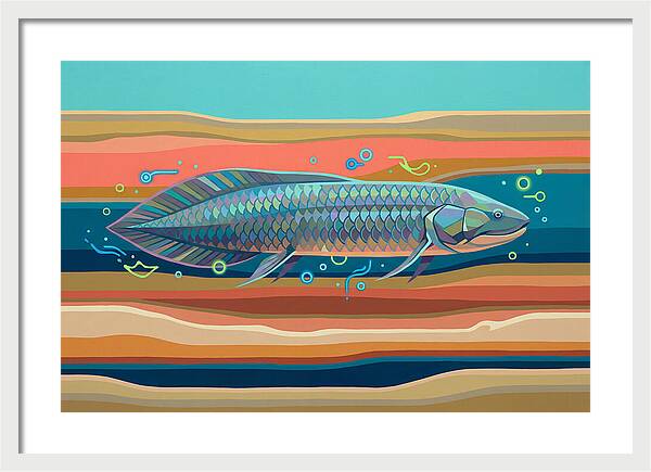 Lungfish In Vibrant Waters