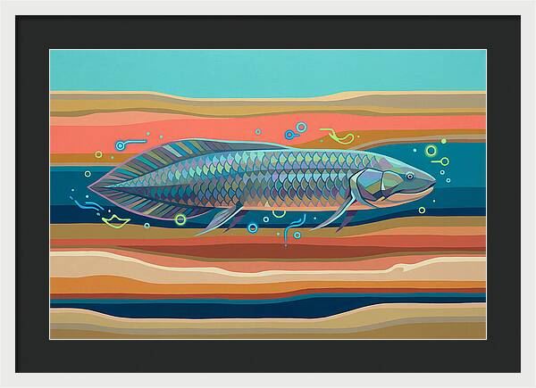 Lungfish In Vibrant Waters