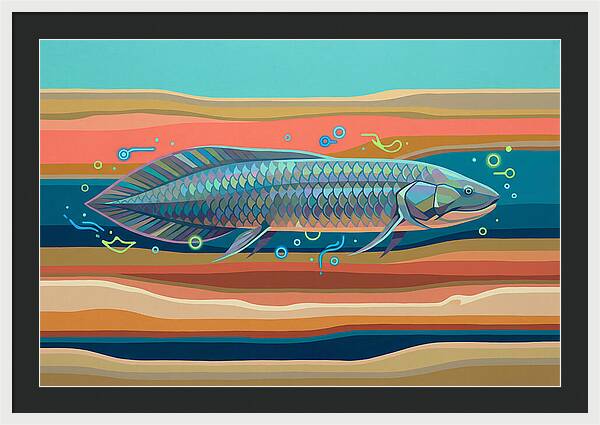 Lungfish In Vibrant Waters