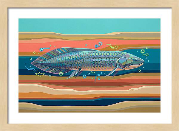 Lungfish In Vibrant Waters