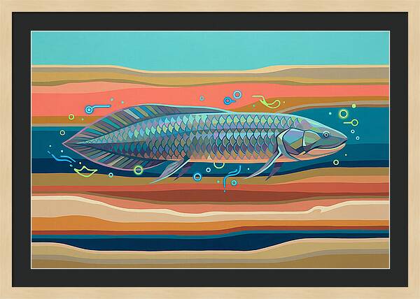Lungfish In Vibrant Waters