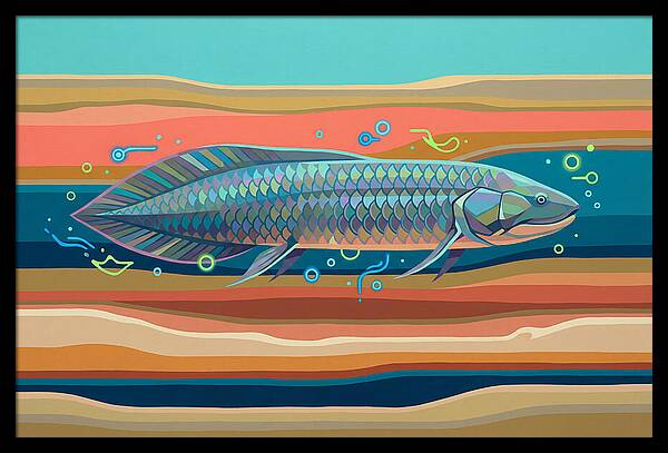 Lungfish In Vibrant Waters